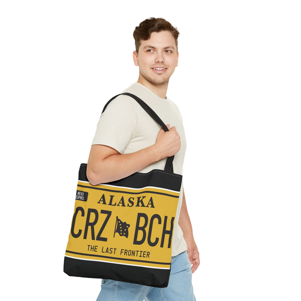 Crazy Bitch - Gold Plate Canvas Tote Bag - Bitchgear™