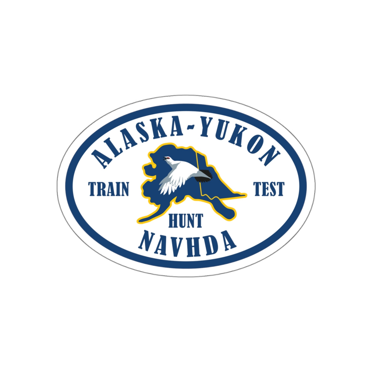 Die-Cut Sticker (Oval) with Custom Logo