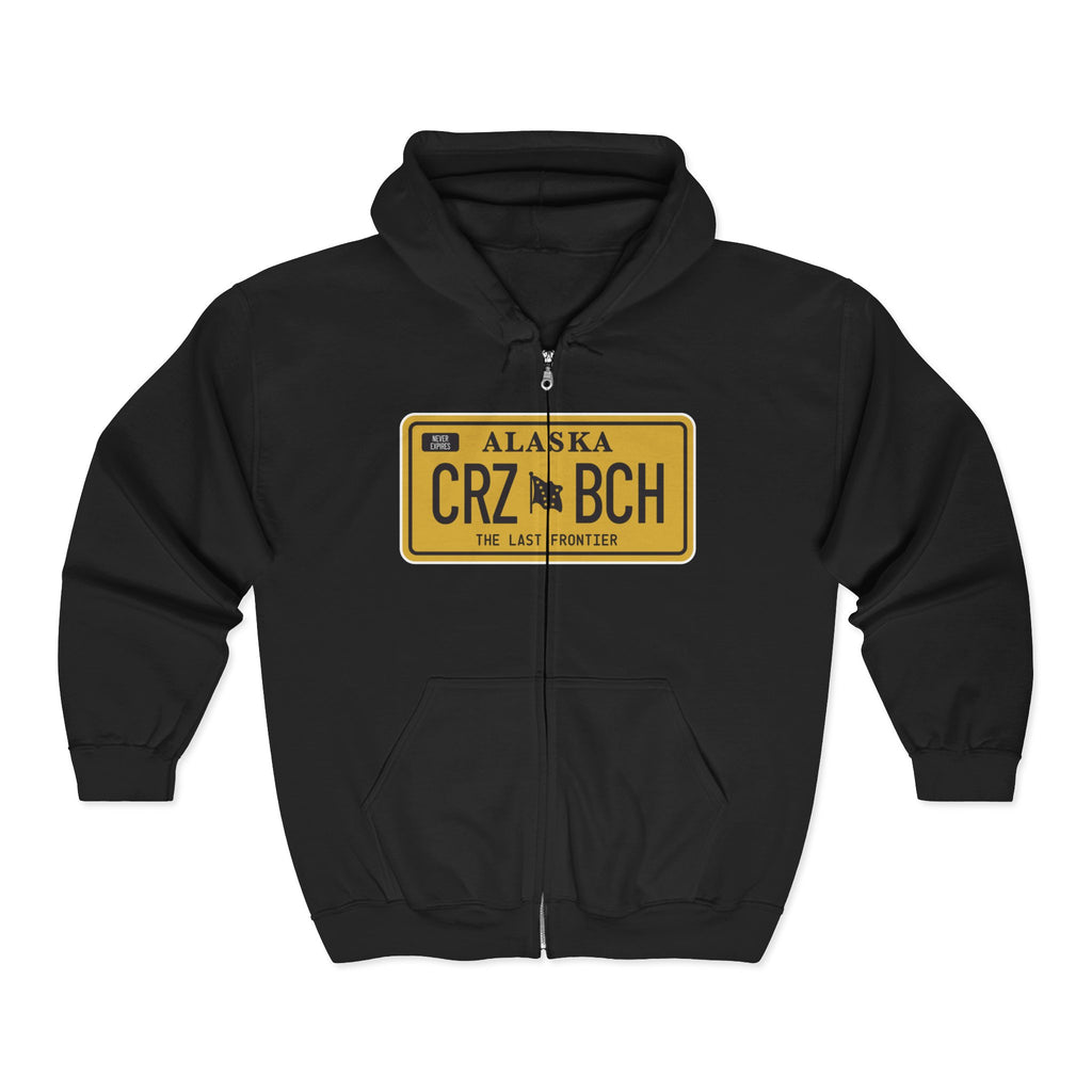 Crazy Bitch - Gold Plate - Heavy Blend Full Zip Hoodie - BitchGear™