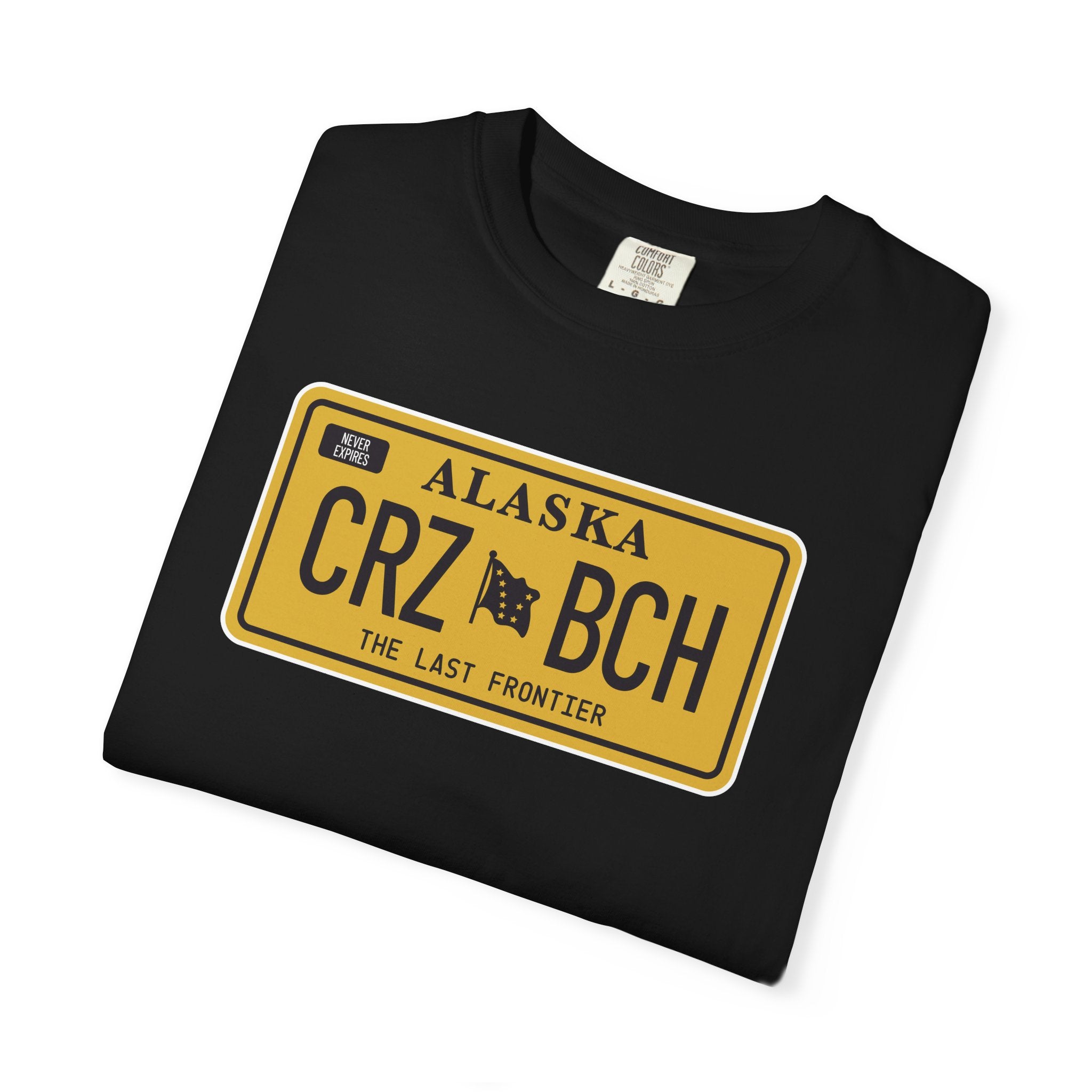 Crazy Bitch Plate (Gold) Garment-Dyed T-shirt