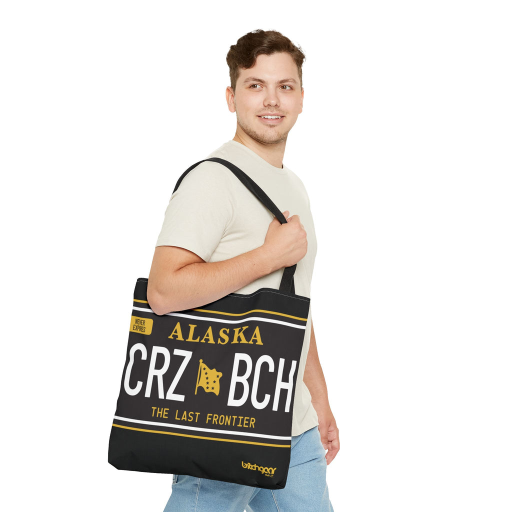 Copy of Crazy Bitch - Gold Plate Canvas Tote Bag - Bitchgear™