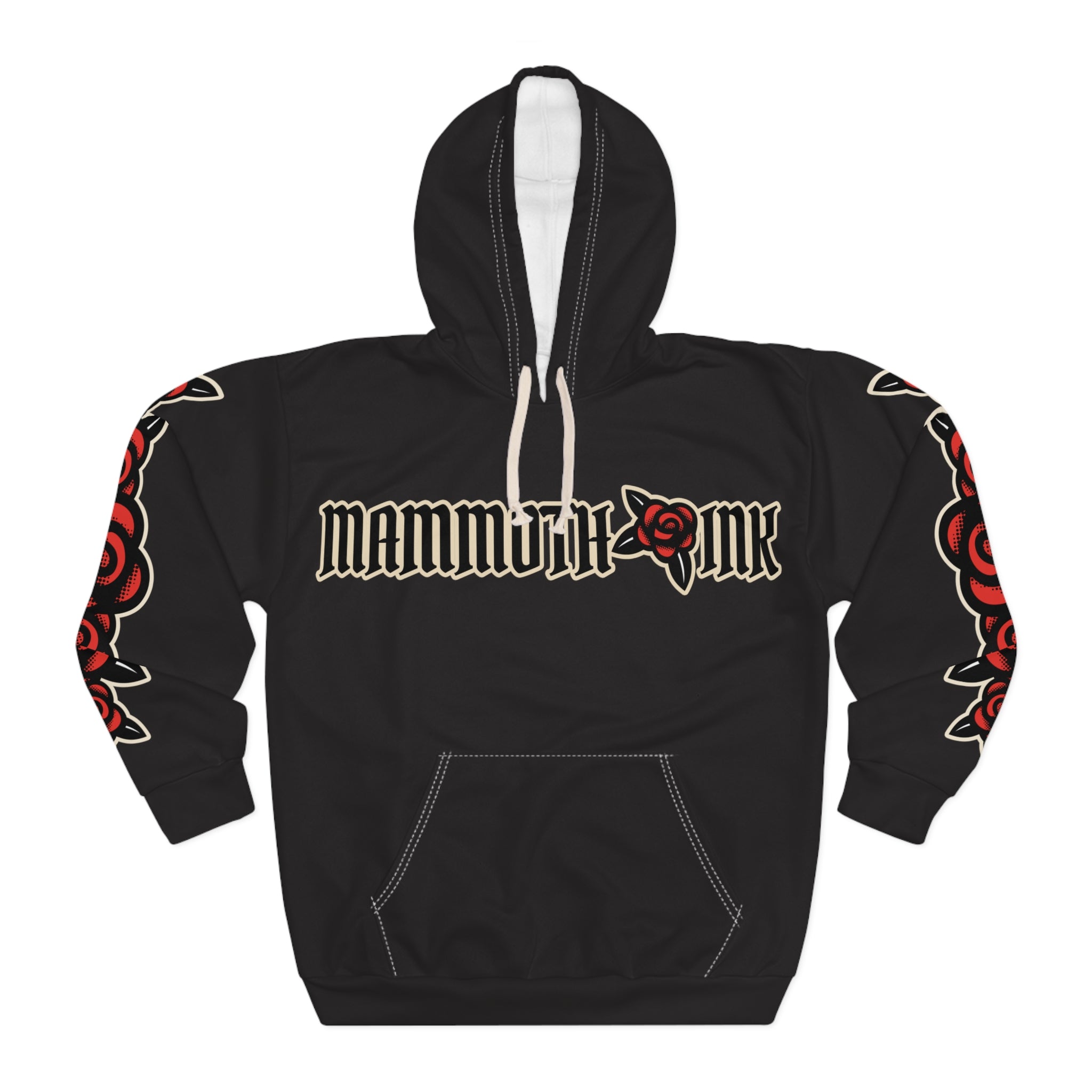 Unisex Pullover Hoodie (Black) Mammoth Ink