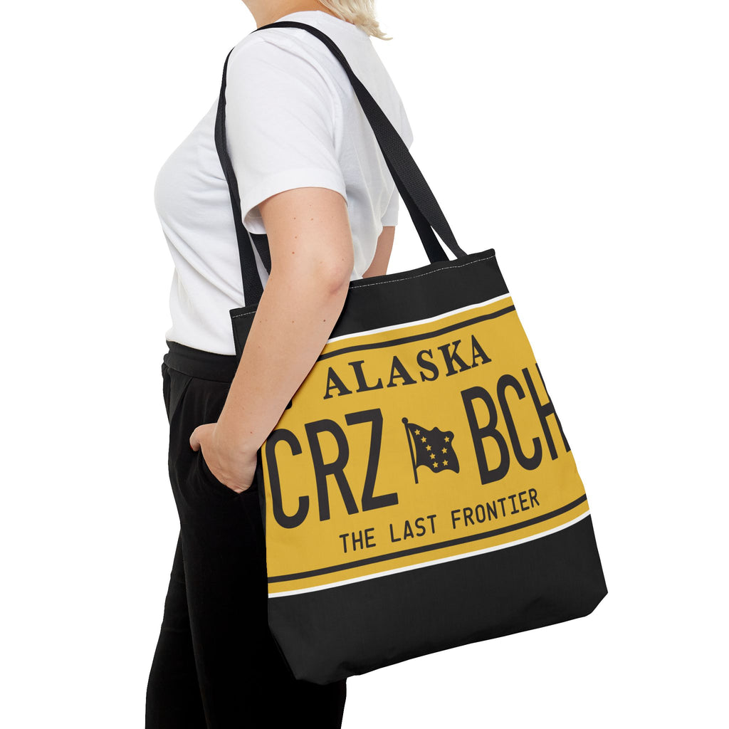 Crazy Bitch - Gold Plate Canvas Tote Bag - Bitchgear™