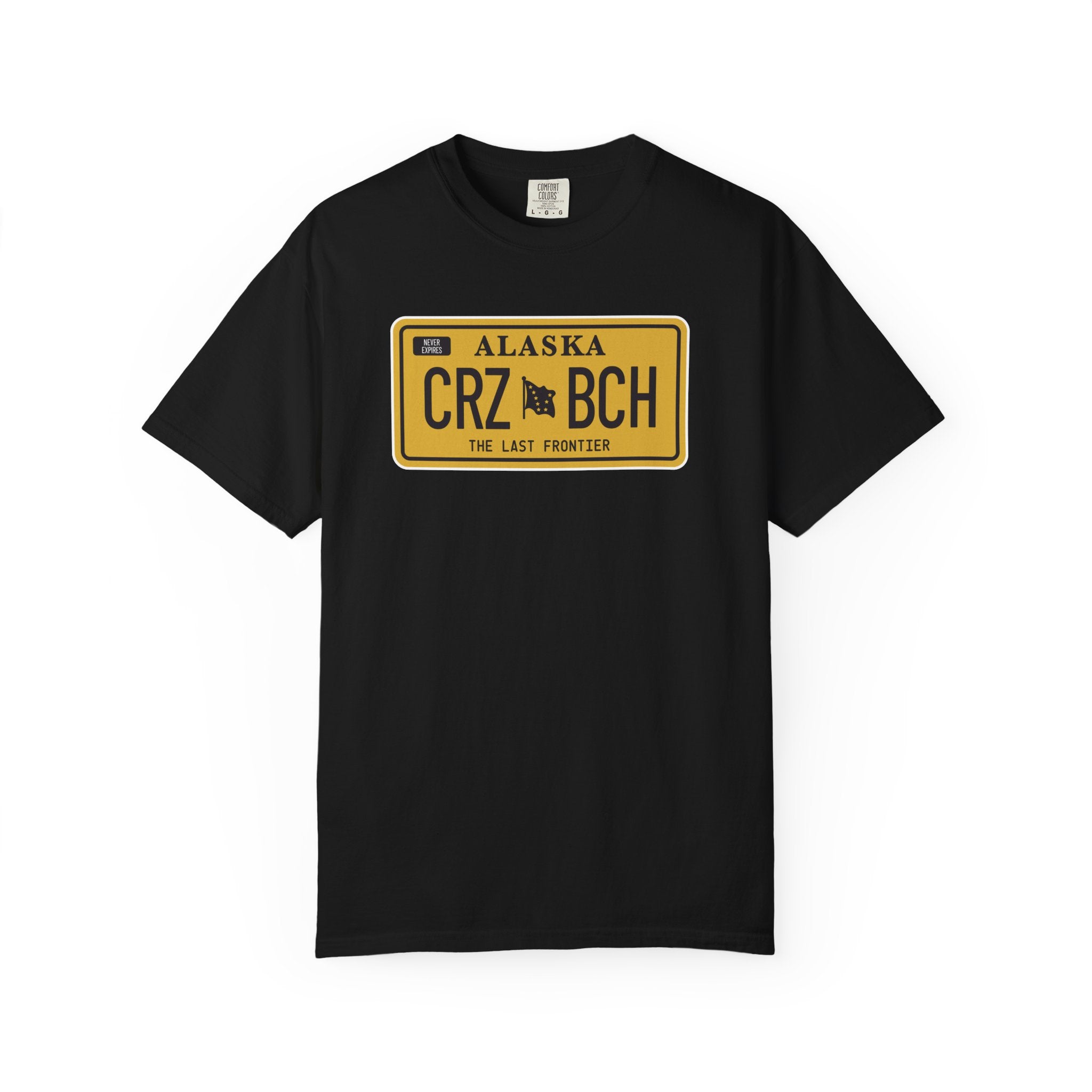 Crazy Bitch Plate (Gold) Garment-Dyed T-shirt