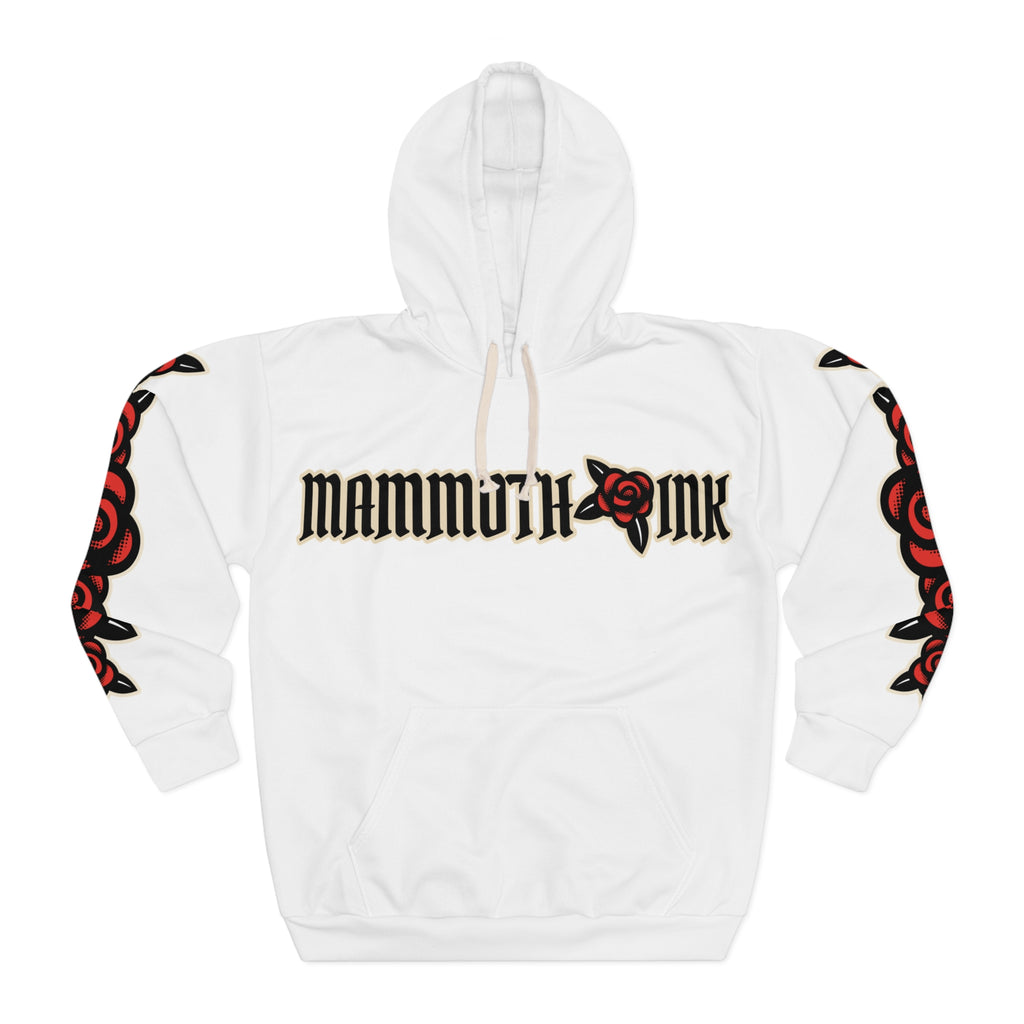 Unisex Pullover Hoodie (White) Mammoth Ink