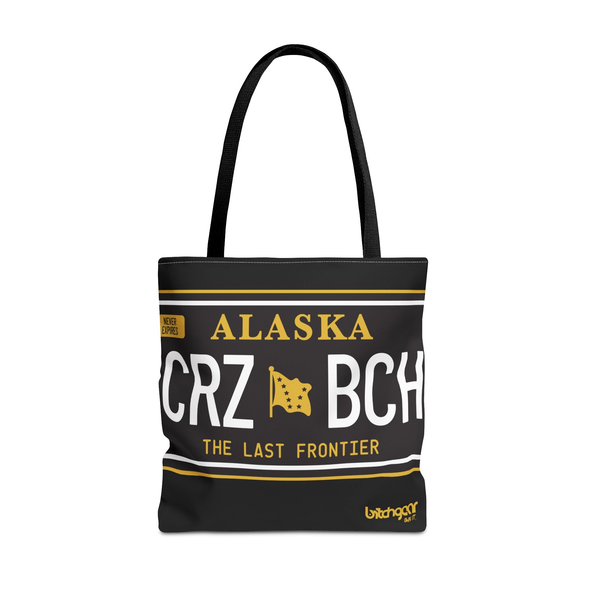 Copy of Crazy Bitch - Gold Plate Canvas Tote Bag - Bitchgear™