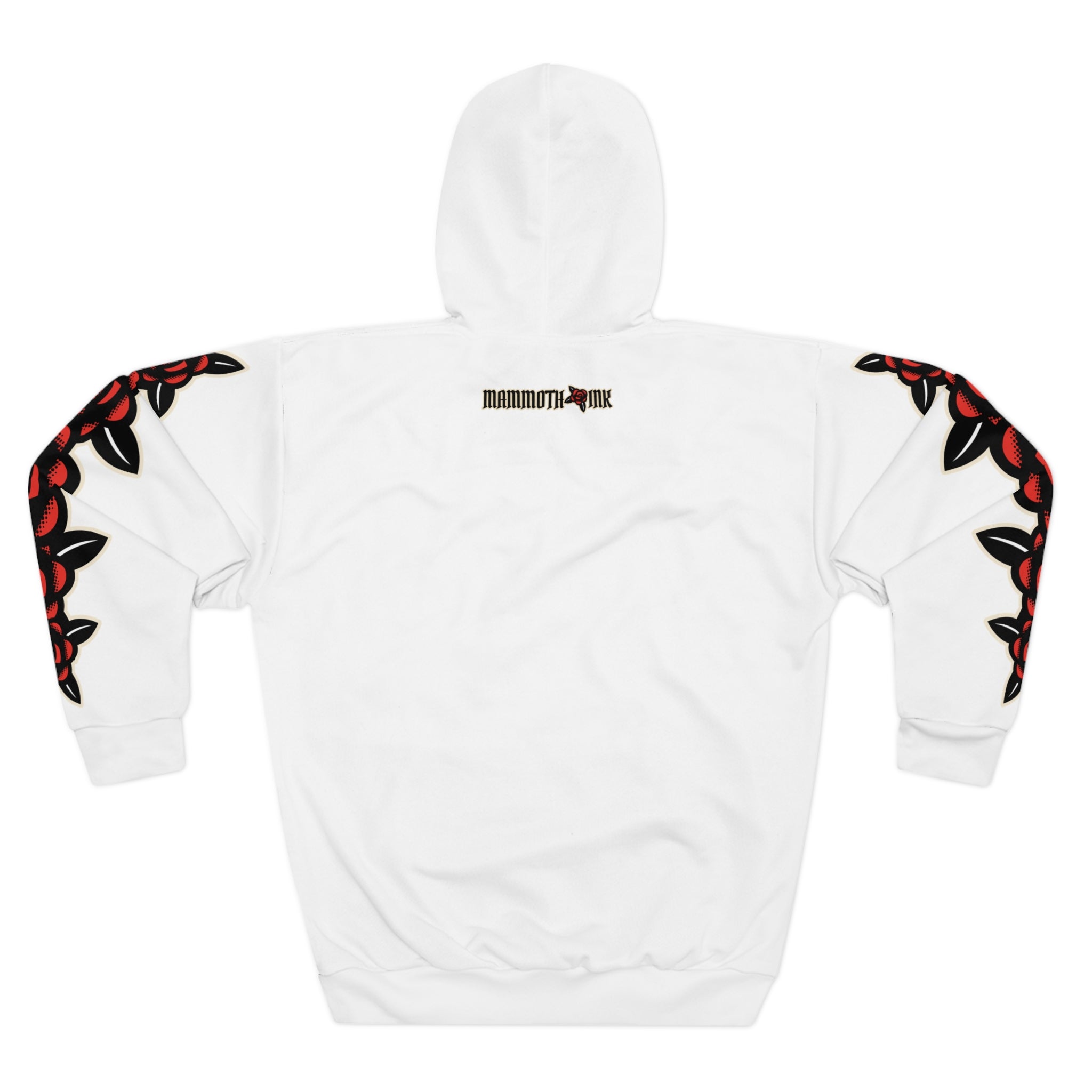 Unisex Pullover Hoodie (White) Mammoth Ink