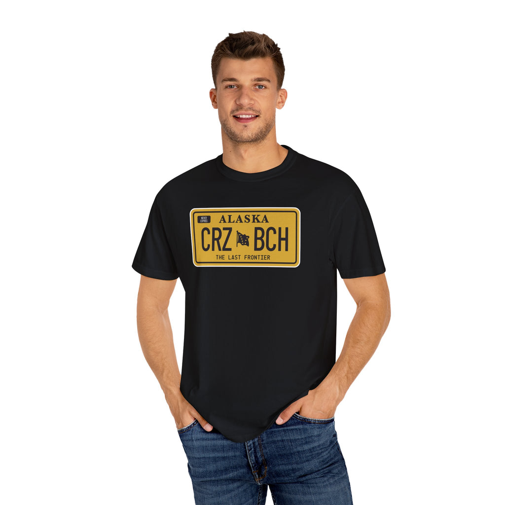Crazy Bitch Plate (Gold) Garment-Dyed T-shirt